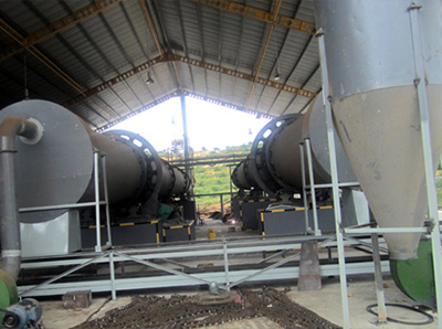 Oil Palm fiber rotary dryer plant